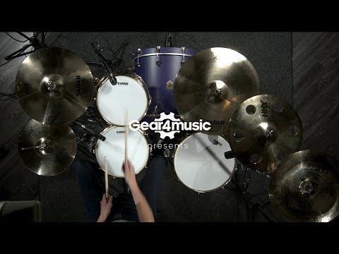 SJC Drums Navigator 22" 3pc Shell Pack, Royal Purple Stain, Brass HW