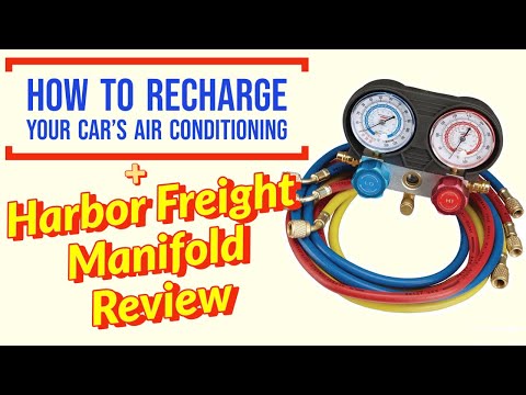 How to Recharge your Car Air Conditioning with Harbor Freight Manifold Gauge Set