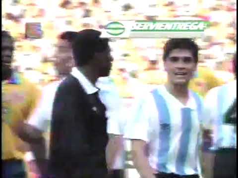 Eliminatorias Mundial 1994: Colombia 2-1 Argentina (15/08/1993). Narración y comentarios en español.
