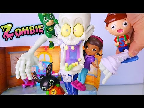 ZED lo ZOMBIE 👻 Geco, Splash e Bing aiutano Dottie a curare uno Zombie! [Halloween Challenge]