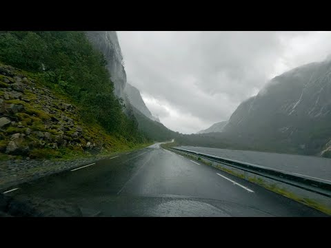 Stormy Scenic Drive Through Norway | Sandnes  Gloppedalsura  Vikeså  Sandnes | Rain & Road Ambience