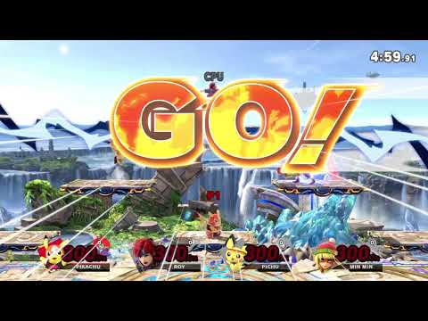 [HIGH SCORE] Pikachu vs. Roy vs. Pichu vs. Min Min