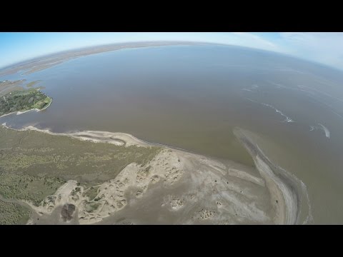 Unión del Río de La Plata con el mar desde un drone 1 - Punta Rasa - Dji Phantom Argentina