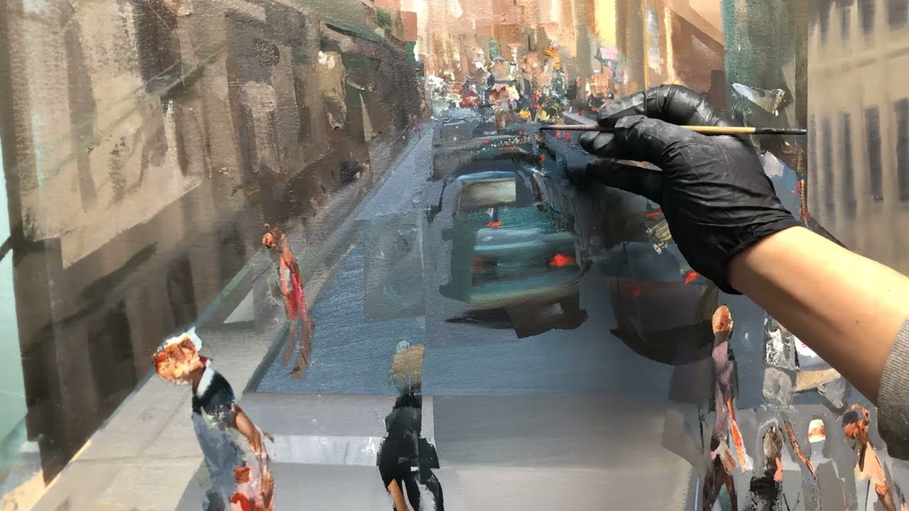 Artwork in progress by Artist Daniel Ochoa