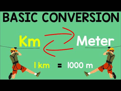 Converting Meter to Kilometer and Kilometer to Meter | Animation