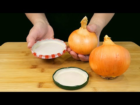 Ich nehme die Zwiebel und den Deckel  Ein Freund aus China hat es mir beigebracht  Einfach lecker!