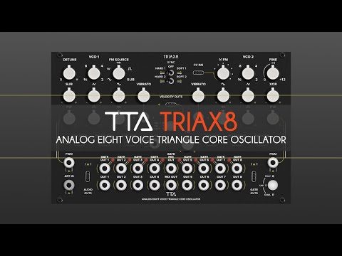 Tiptop Audio Triax8 Analog Eight-Voice Triangle Core Oscillator image 2
