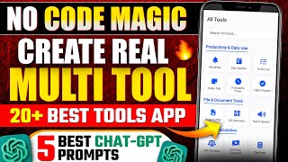 No Code Magic! Create Real Multi Tools Apps with ChatGPT 5 Prompts