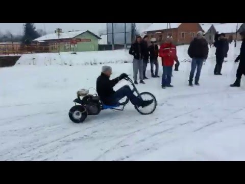 Drift Trike On ICE / Winter 2016 "Byle czym Byle Bokiem I"