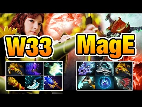 OP HERO This Is Not Fair - W33 [Windranger] vs MagE- [OD] Dota2 7.04
