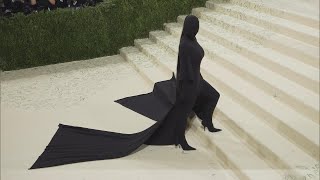 Kim Kardashian Wears Head-to-Toe Black Covering at