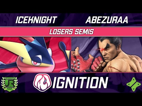 IceKnight (Greninja) vs abezuraa (Kazuya) - Ignition 320 LOSERS SEMIS