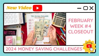 Cash Stuffing Money Saving Challenges for February Week #4 - TracEy Monster Savings on Etsy