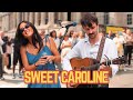 London Street Crowd Goes WILD For Couple Singing Sweet Caroline Neil Diamond