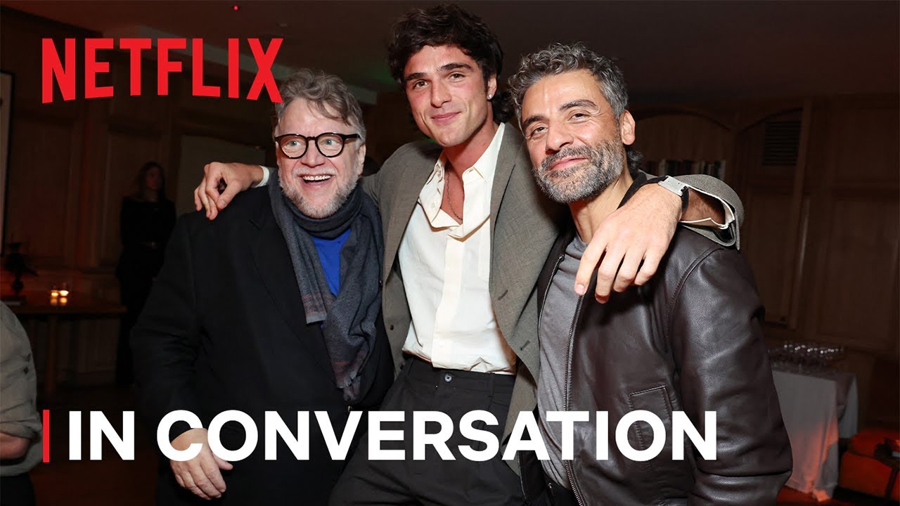 Guillermo del Toro with Jacob Elordi and Oscar Isaac on The Making of Frankenstein video thumbnail