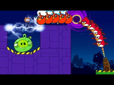 Angry Birds Collection Hacked 4 - RESCUE TEAM BIRDS AFTER FORCING PIGGIES TO ELECTRIC SHOCKER!!