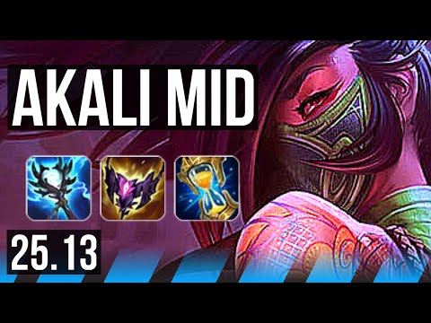 AKALI vs KENNEN (MID) | 14/4/11 | KR Master | 25.13