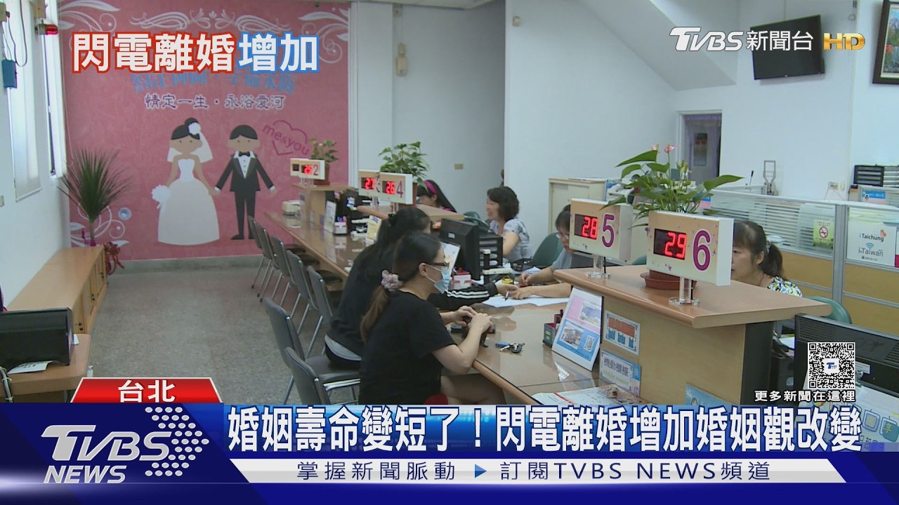閃電離婚增加！婚姻壽命縮短 現代人不再視婚姻為必選題