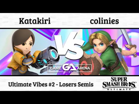 Ultimate Vibes 2: Katakiri (Mii Gunner, Mii Brawler) vs. colinies (Young Link) - Losers Semis