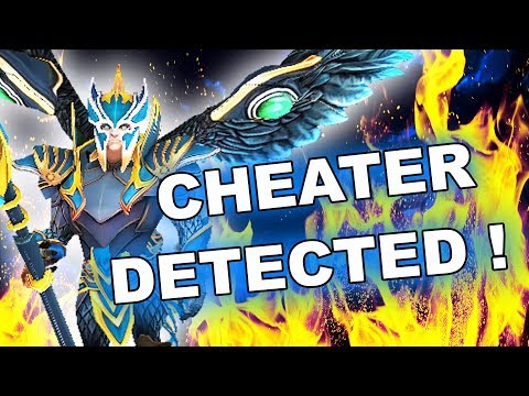 Dota 2 Cheaters Detected: Skywrath Mage with scripted items + skills!