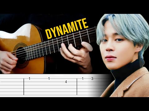 DYNAMITE Guitar Tabs Tutorial (BTS Guitar Cover)