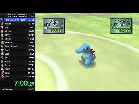 Actual Pokemon Stadium 2 Shiny During WR Attempt!