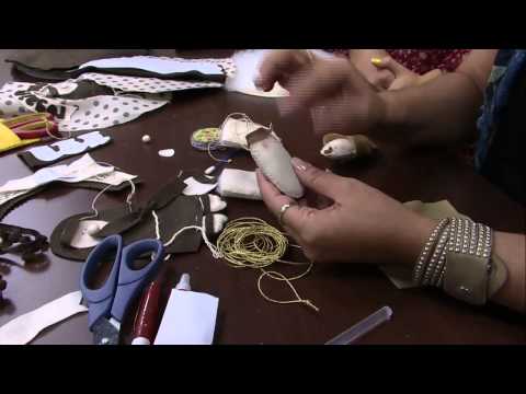 Mulher.com 13/06/2014 - Enfeite de Porta Santo Antônio por Karin Montone - Parte 1