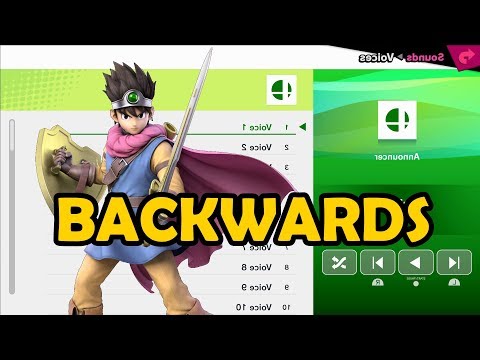 Hero (Arusu) Voices BACKWARDS - Super Smash Bros Ultimate