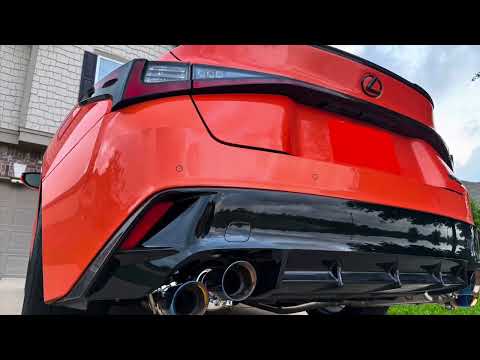 Lexus IS500 Stock vs. RR Racing Valvetronic Bazooka R2 Cat-Back Exhaust Sytem