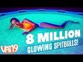 We Filled a Pool with Millions of GLOWING Orbeez Spitballs!