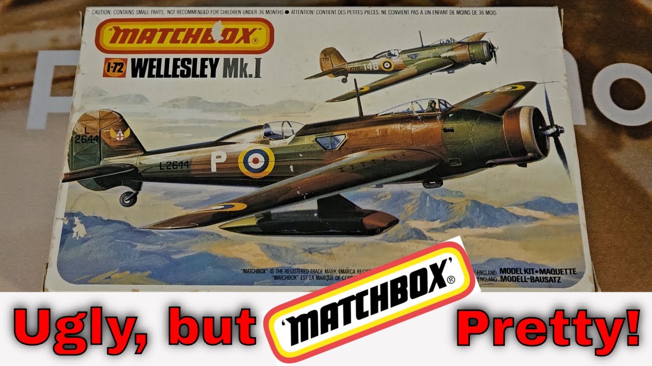 (From the Big Box of eBay Models) Vintage UNBOXING, 1/72 Matchbox Vickers Wellesley Mk 1 PK-123