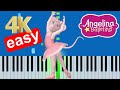 Angelina Ballerina Theme Song Slow Easy Medium Piano Tutorial 4K