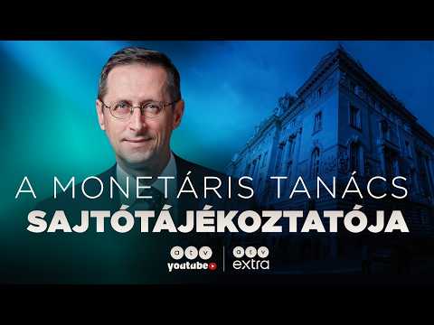 🔴 Varga Mihály sajtótájékoztatója a Monetáris Tanács ülése után