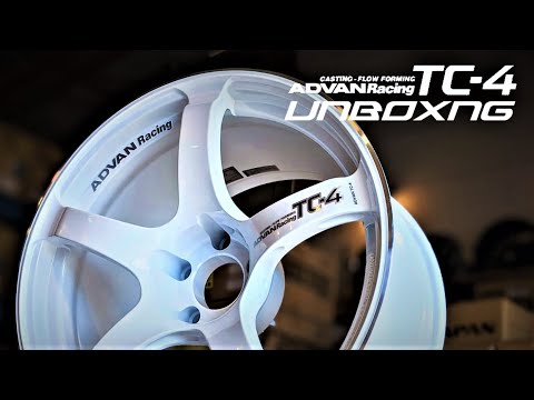 YOKOHAMA WHEEL - ADVAN RACING TC4 Unboxing - Racing White Metallic & Ring