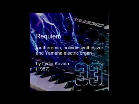 Thereminvox and Polivox in “Requiem” by Lydia Kavina (1987)