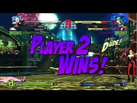 Marvel vs Capcom 3 (PS3) -- Non-Ranked Matches 73 - Ammy H Attack, Tatsu Power (Part 1/3)