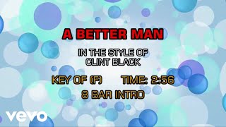 Clint Black - Better Man (Karaoke)