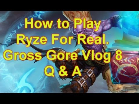 Worlds Most Played Twisted Fate | Me Playing Ryze | League Of Legends Vlog 8 | Gross Gore