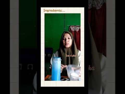 Procedure Text | How to make chocolate ice || Azra Abqaul Launi