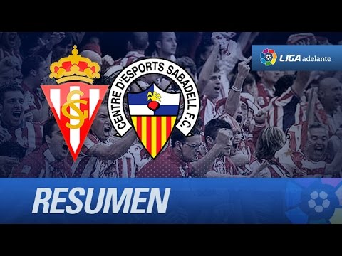 Resumen de Sporting de Gijón (2-0) CE Sabadell