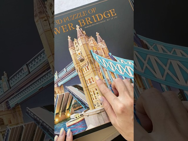 Vídeo relacionado con CubicFun Puzzle 3D LED Puente de la Torre - Maquetas para Construir Adultos Maquetas de Edificio Kits de Construcción Souvenir Regalo para Adultos Niños, 222 Piezas