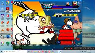 Mugen Battle Team Sango vs Team Spongebob