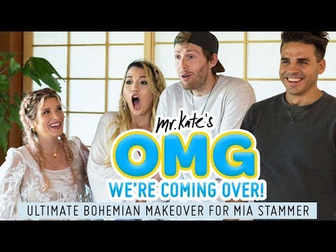 Ultimate Bohemian Living Room Design for Mia Stammer | OMG We're Coming Over | Mr. Kate Video