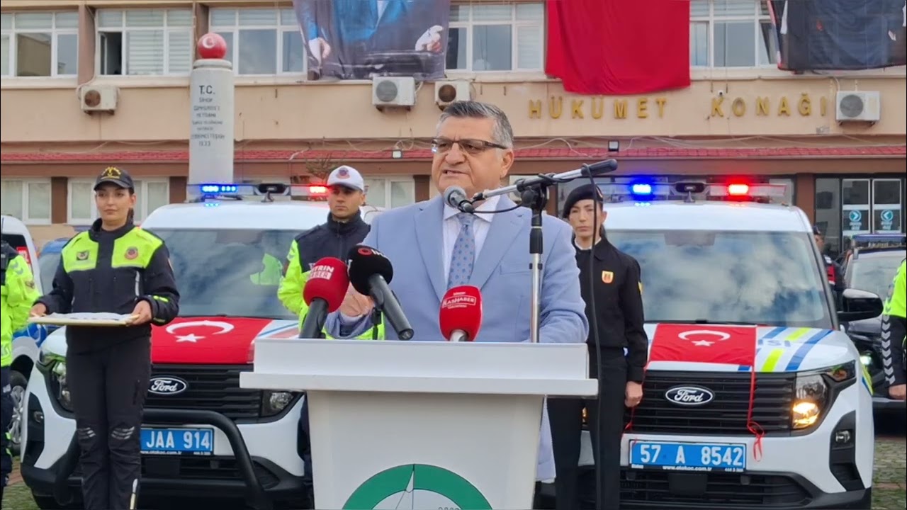 Sinop'ta emniyet ve jandarma teşkilatına 19 yeni araç