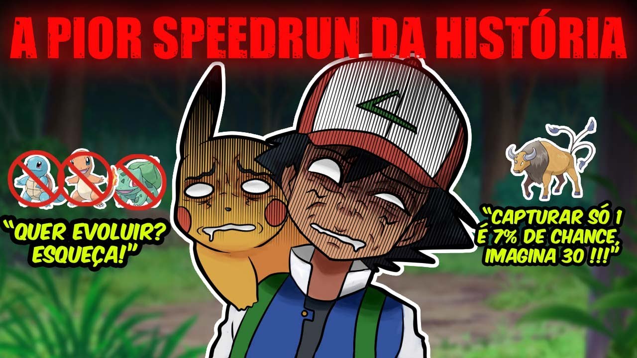 Por que Pokémon Yellow tem umas das PIORES speedruns da história? (A speedrun de Ash Ketchum)
