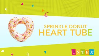 INTEX 56253 Nafukovací kruh srdca Donut 94 x 89 x 25 cm