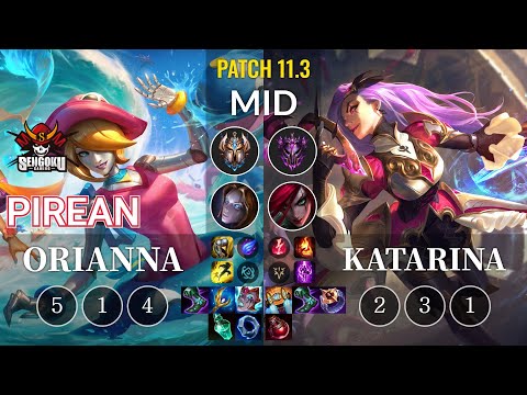 SG Pirean Orianna vs Katarina Mid - KR Patch 11.3
