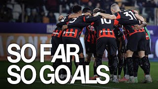 Download lagu 𝙎𝙤 𝙁𝙖𝙧 𝙎𝙤 𝙂𝙤𝙖𝙡𝙨: Every goal scored by the Rossoneri so far this season mp3