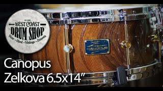 Video thumbnail for Canopus Zelkova 6.5x14" Snare Drum by West Coast Drum Shop