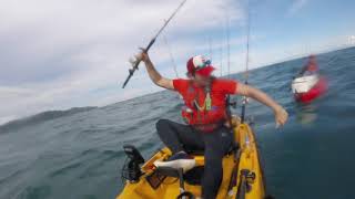 preview picture of video 'Large Jack catch  and release Kayak fishing Los Buzos Resort'